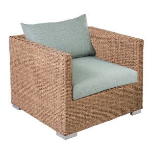 BELLINI TWIST Loungesessel, Natur – Kissen optional (versch. Farben)