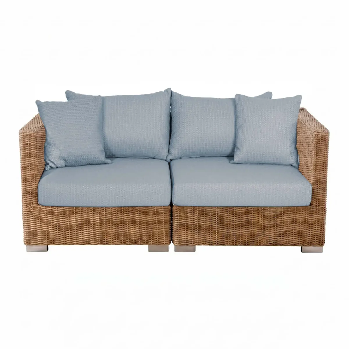 BELLINI TWIST Lounge 2-Sitzer-Sofa Natur – inkl. Polster (5 Farben) – Bild 8