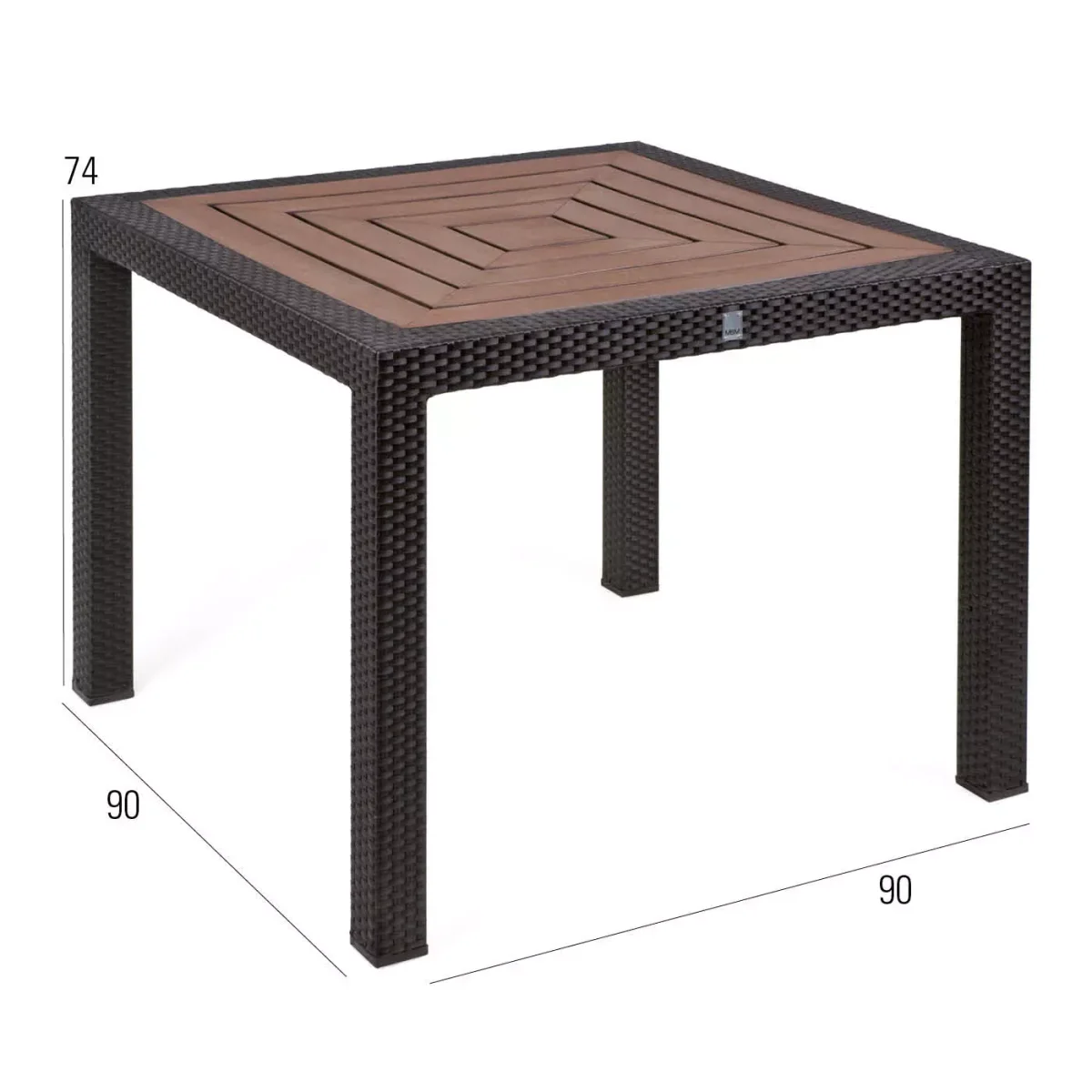 BELLINI MOCCA Tisch 90 x 90 cm, FUREMA Siam – Bild 4
