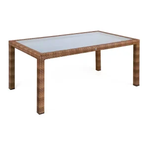 BELLINI GLAS Tisch Tobacco, 160 x 90 cm