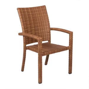 BELLINI Armlehnstuhl, Tobacco – Kissen optional (versch. Farben)