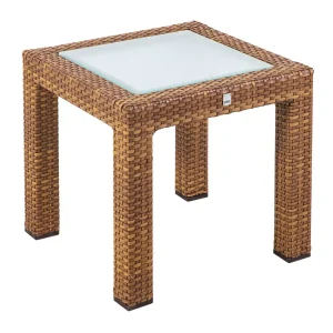 BELLINI GLAS Beistelltisch Tobacco, 50 x 50 cm