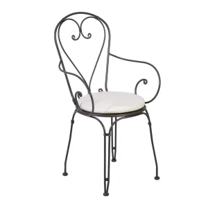 BOULEVARD Armlehnstuhl Marone Antik – Kissen optional (versch. Farben)