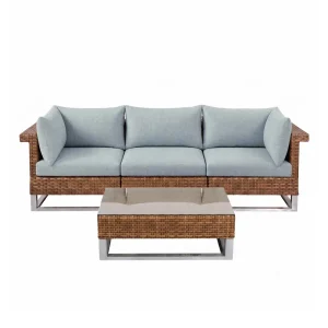 MADRIGAL Lounge 3-Sitzer-Sofa mit Beistelltisch – inkl. Polster (5 Farben)