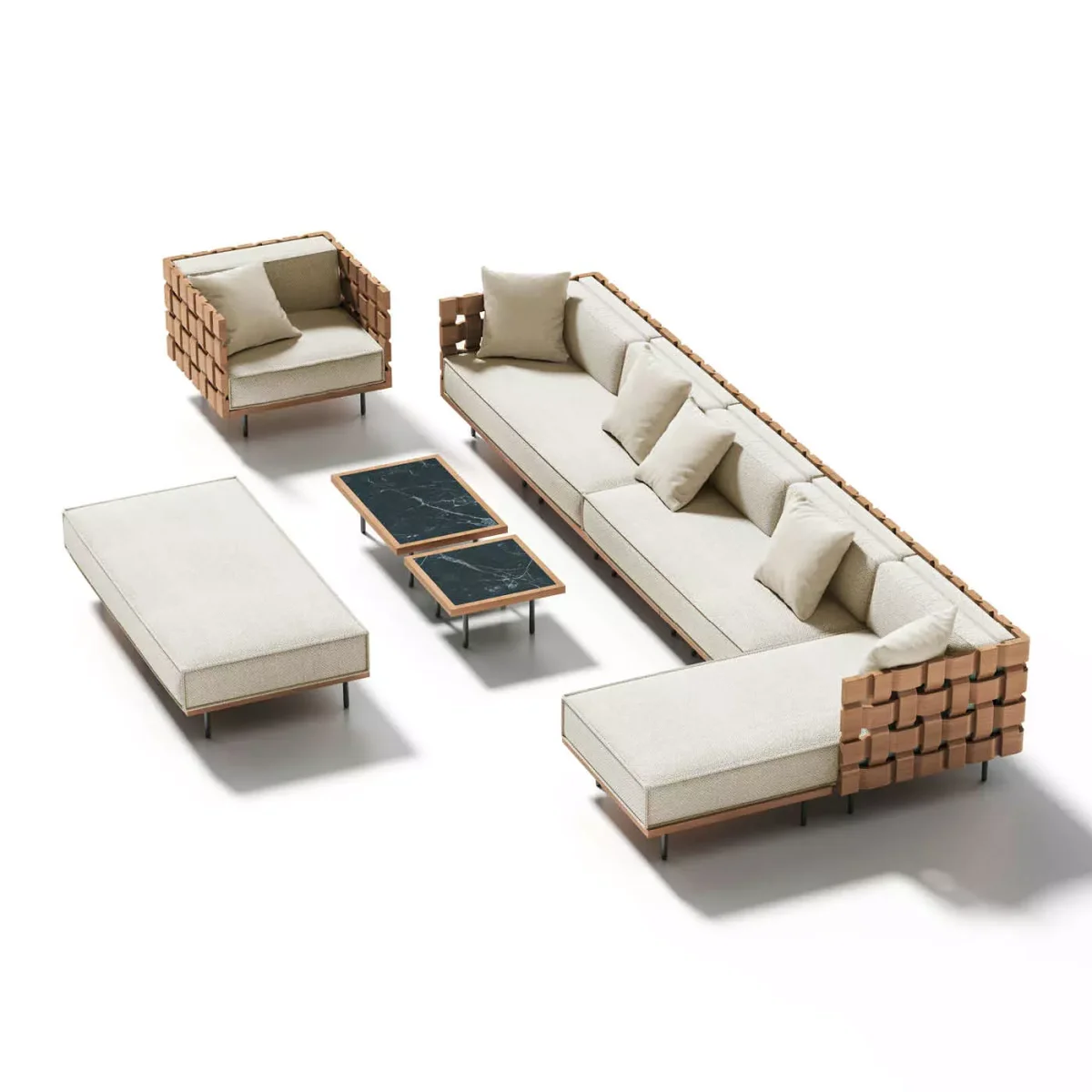 PIANO Loungetisch, 60 x 60 cm – Bild 5