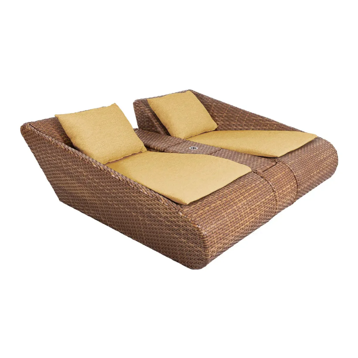 MADRIGAL RELAX Lounge-Set mit Mittelkonsole, Tobacco – Kissen optional (versch. Farben)