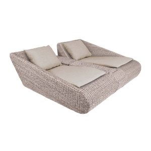 MADRIGAL RELAX Lounge-Set mit Mittelkonsole, Twist Oyster – Kissen optional (versch. Farben)